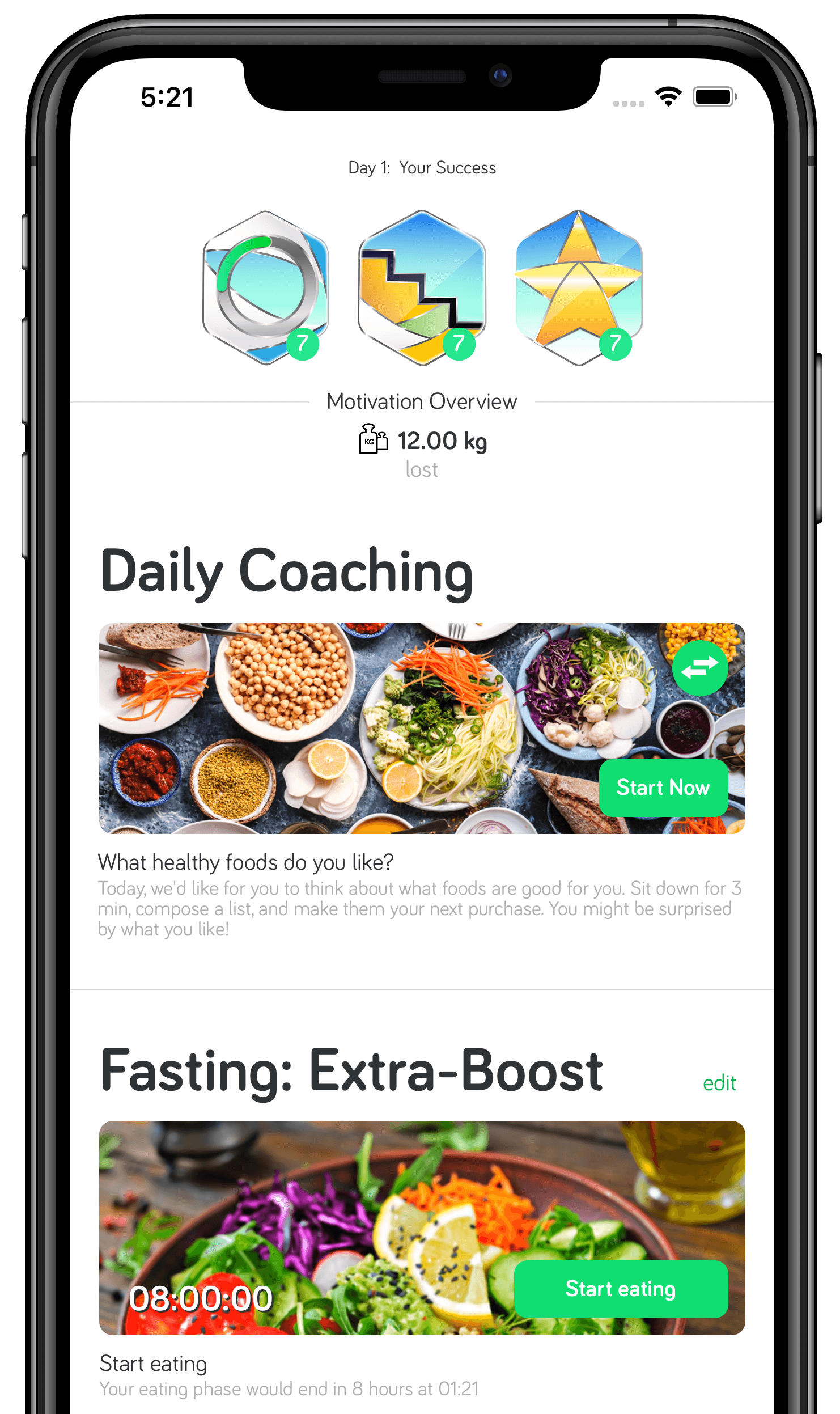 BeStronger App Food Tracker Adding Meals